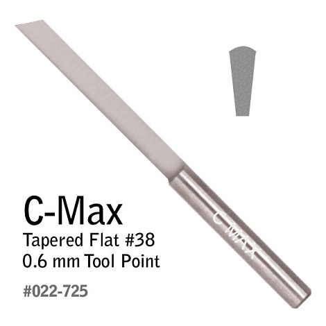 Флах штихель C-Max, трапецевидный, № 6, 0,6 мм*10°