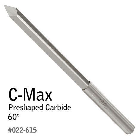 Штихель C-Max V-образного профиля, 60°
