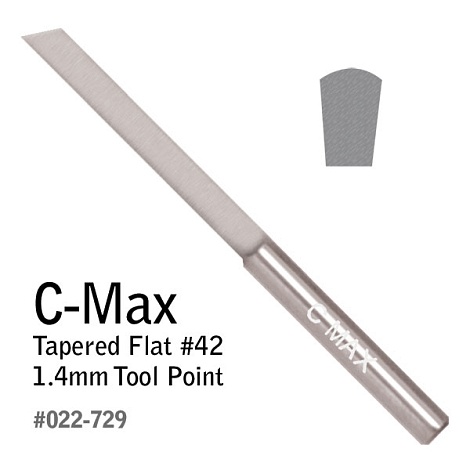 Флах штихель C-Max, трапецевидный, № 14, 1,4 мм*10°